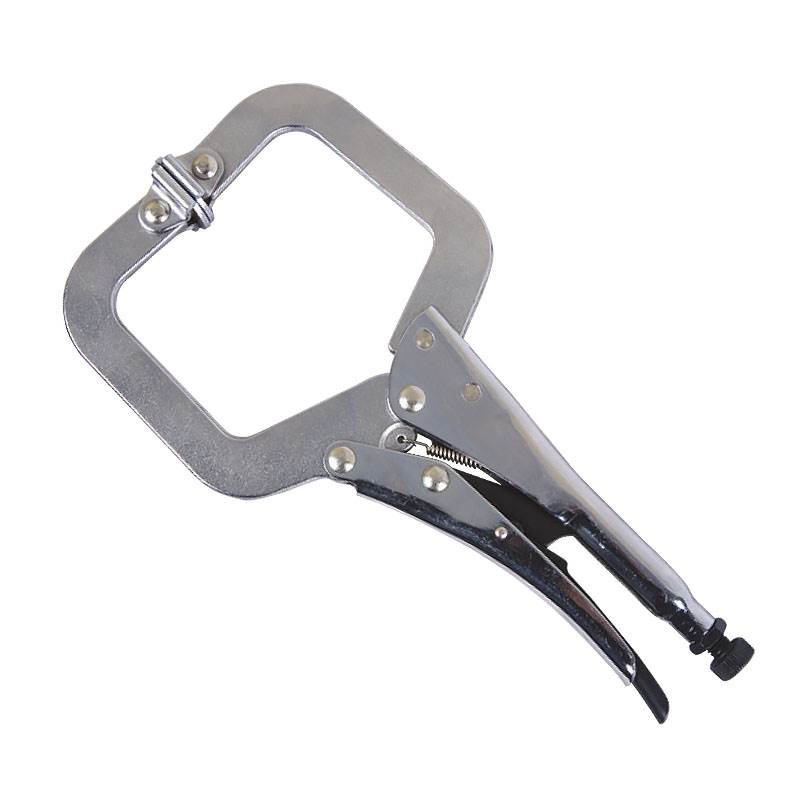 Locking C-Clamp, With Swivel Pads