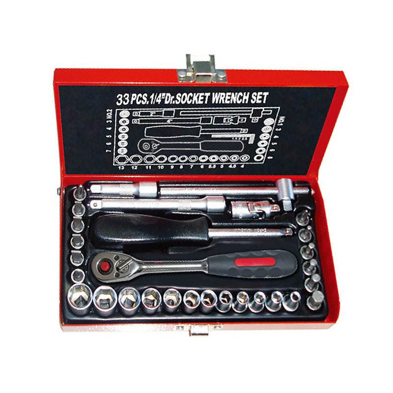 33PCS.1/4″ Dr.Socket Wrench Set, ITEM NO.:TKT1-33(TK-010)