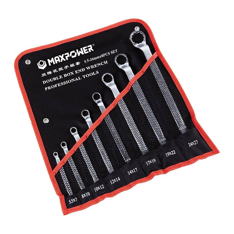 專業(yè)級(jí)加長雙梅花扳手8、10件套