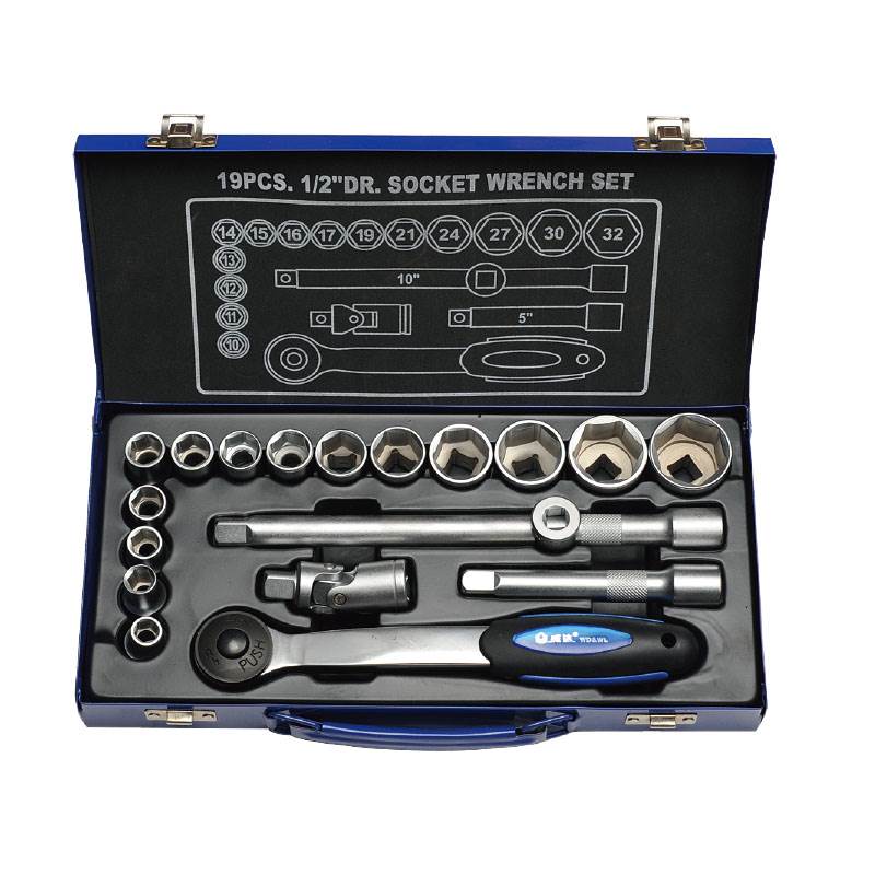 19件12.5mm系列公制套筒組套