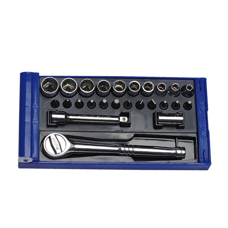 25件6.3mm系列公制套筒組套